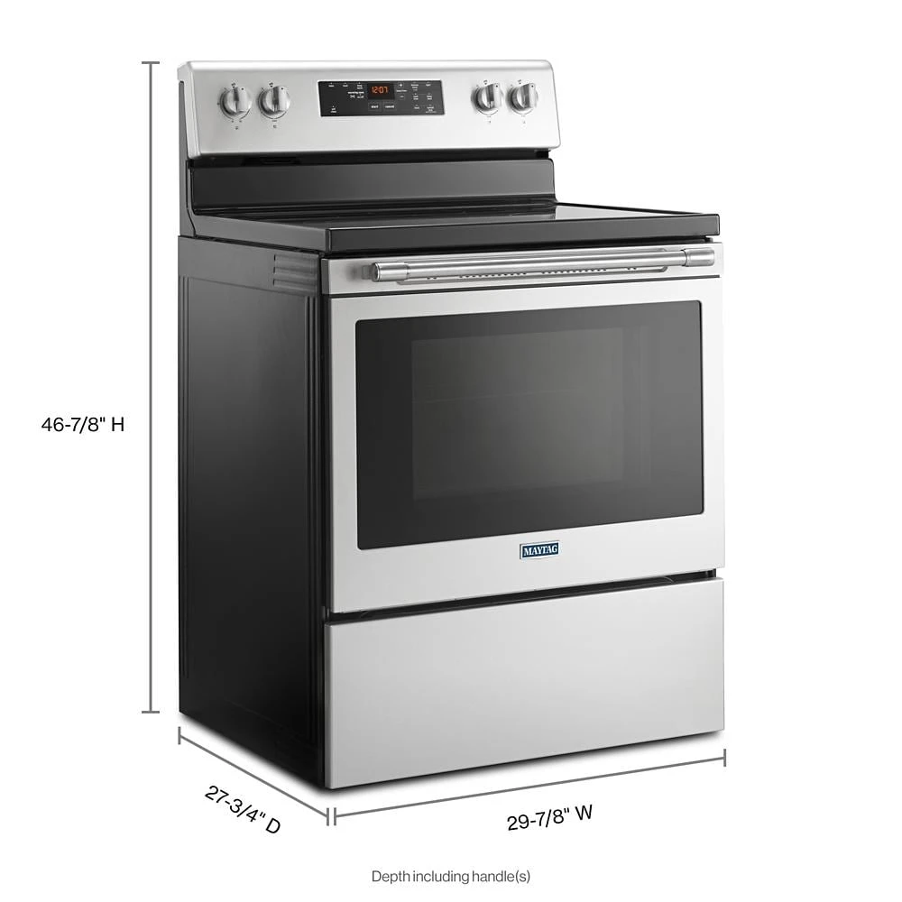 30-Inch Wide Electric Range With Shatter-Resistant Cooktop - 5.3 Cu. Ft. view 6