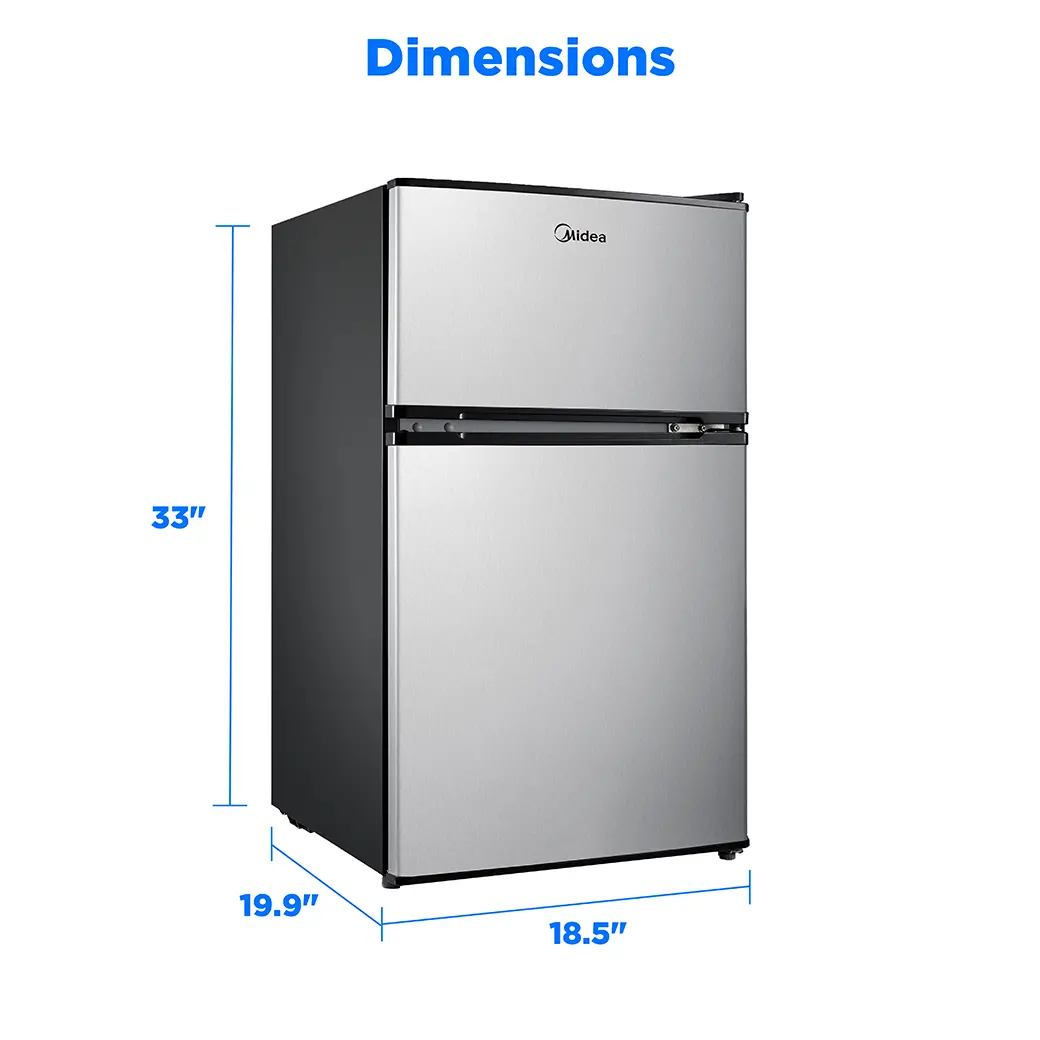 3.1 cu. ft. Compact Refrigerator with Full-Width Freezer MERM31D2AST