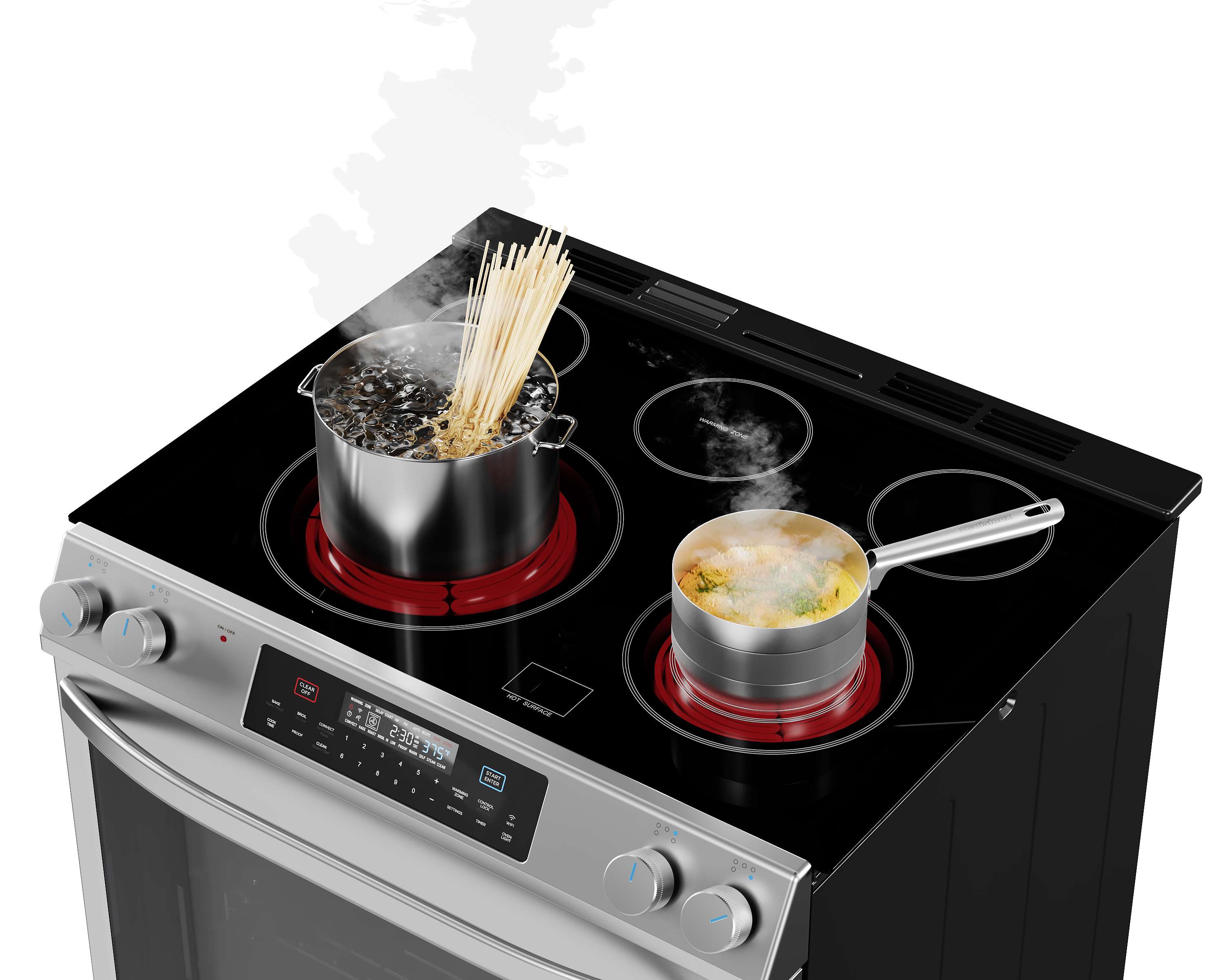 6.3 cu. ft. 5-Element Smart Slide-In Electric Range with Air Fry Convection MES30S2AST
