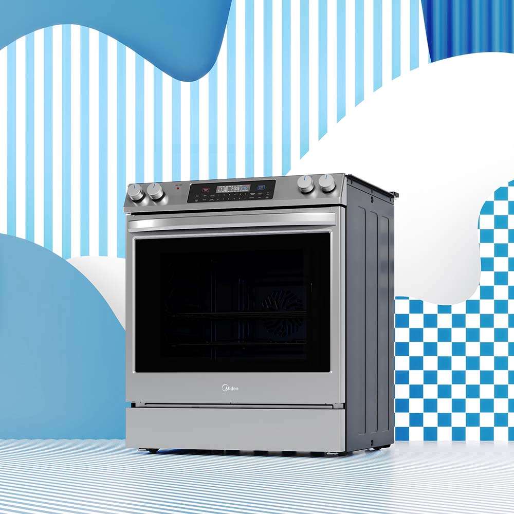 6.3 cu. ft. 5-Element Smart Slide-In Electric Range with Air Fry Convection MES30S2AST