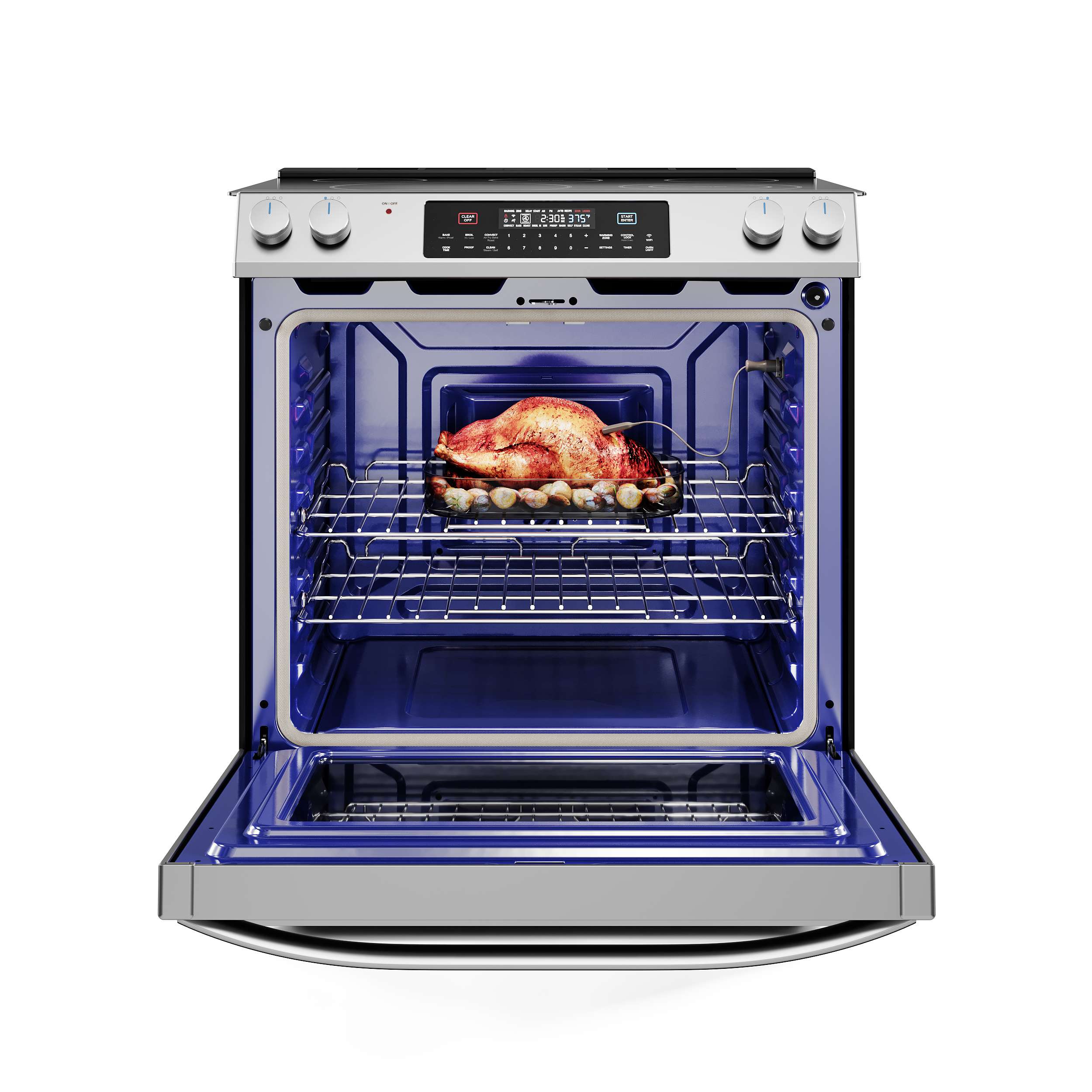 6.3 cu. ft. 5-Element Smart Slide-In Electric Range with Air Fry Convection MES30S2AST