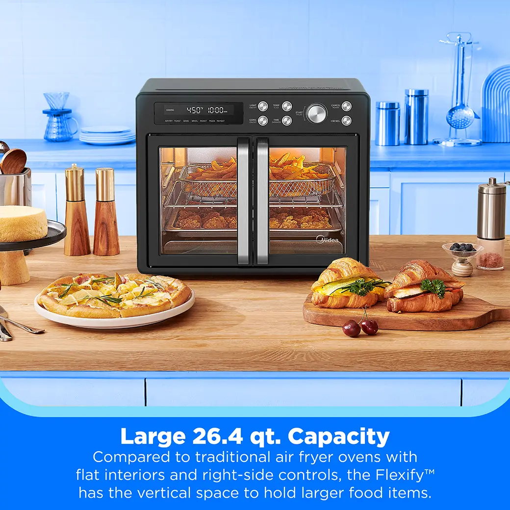 Flexify™ French Door Air Fryer Oven MET26C3ASBB