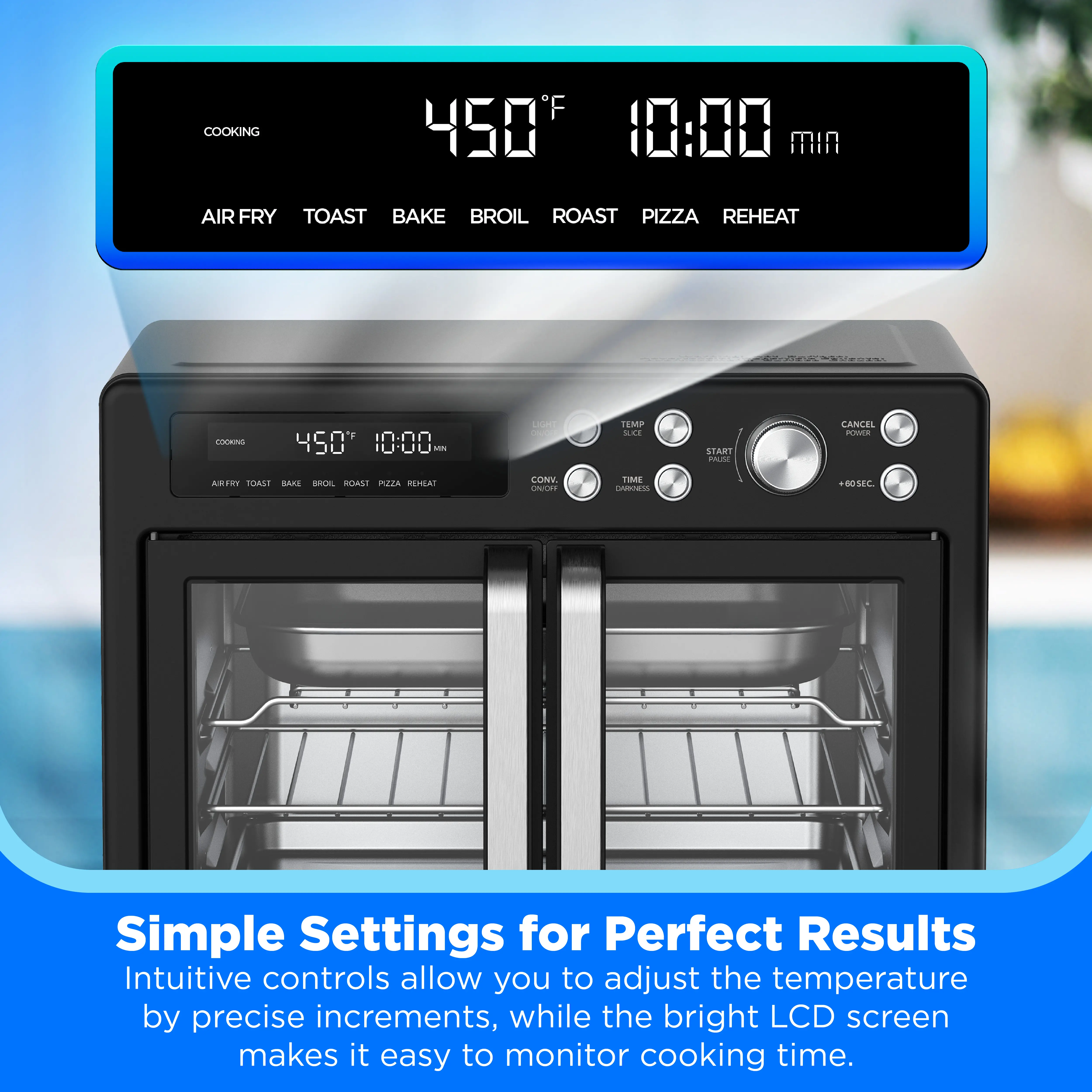 Flexify™ French Door Air Fryer Oven MET26C3ASBB