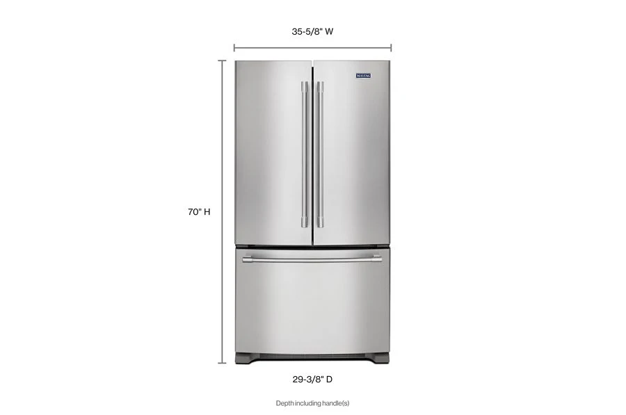 36- Inch Wide Counter Depth French Door Refrigerator - 20 Cu. Ft. view 8