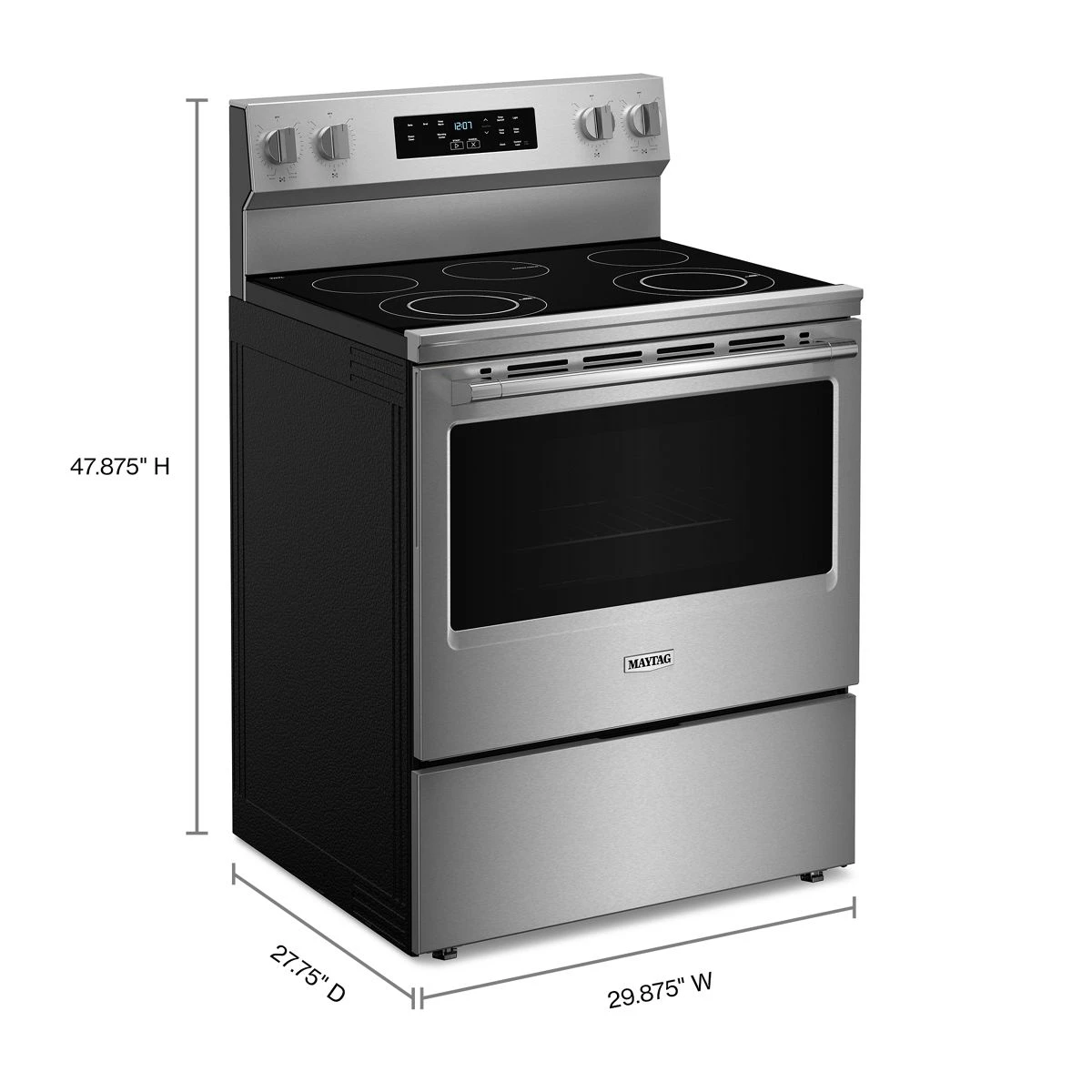30-Inch Wide Electric Range With Steam Clean - 5.3 cu. ft. view 10