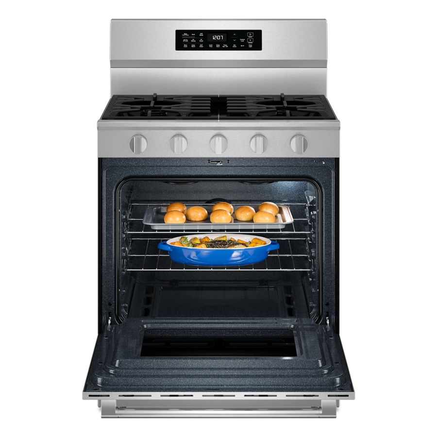 30-Inch Wide Freestanding Gas Range with Grill Mode and No Preheat Air Fry - 5.0 Cu. Ft. MFGS7030SZ