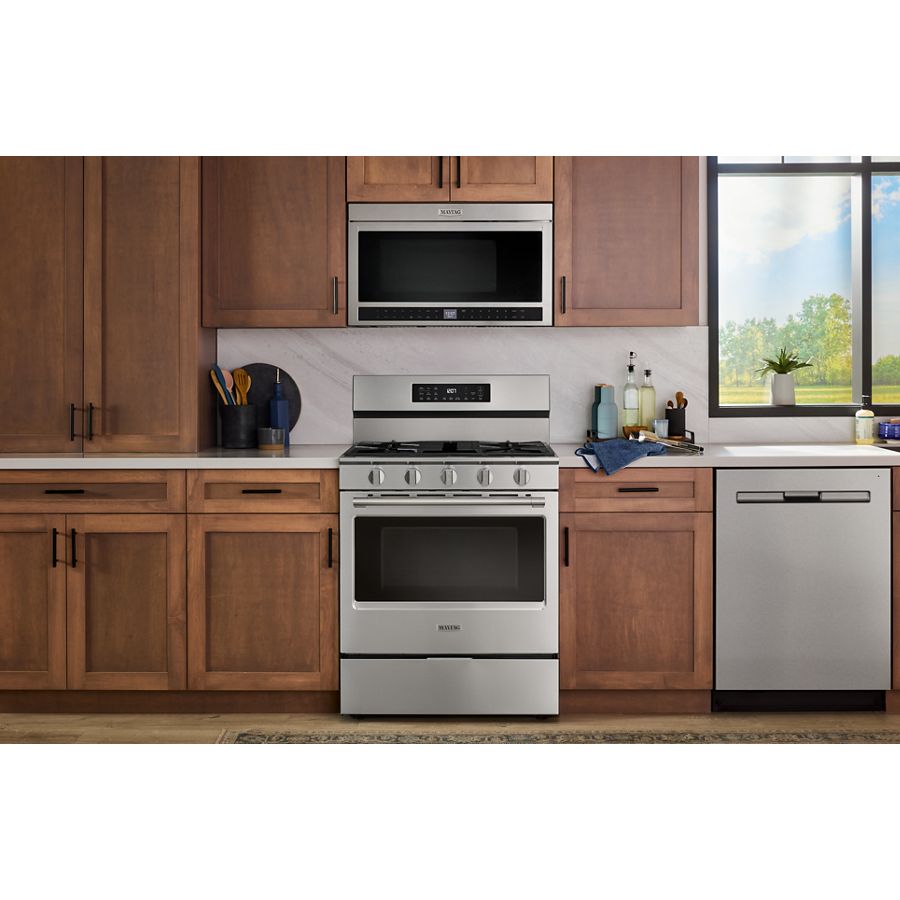 30-Inch Wide Freestanding Gas Range with Grill Mode and No Preheat Air Fry - 5.0 Cu. Ft. MFGS7030SZ