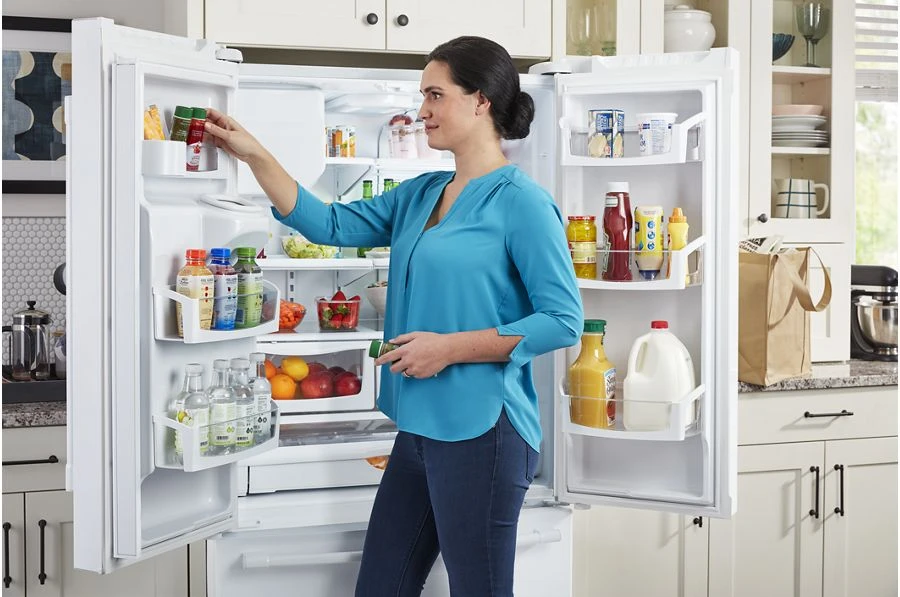 36-Inch Wide French Door Refrigerator with PowerCold® Feature - 25 Cu. Ft MFI2570FEW