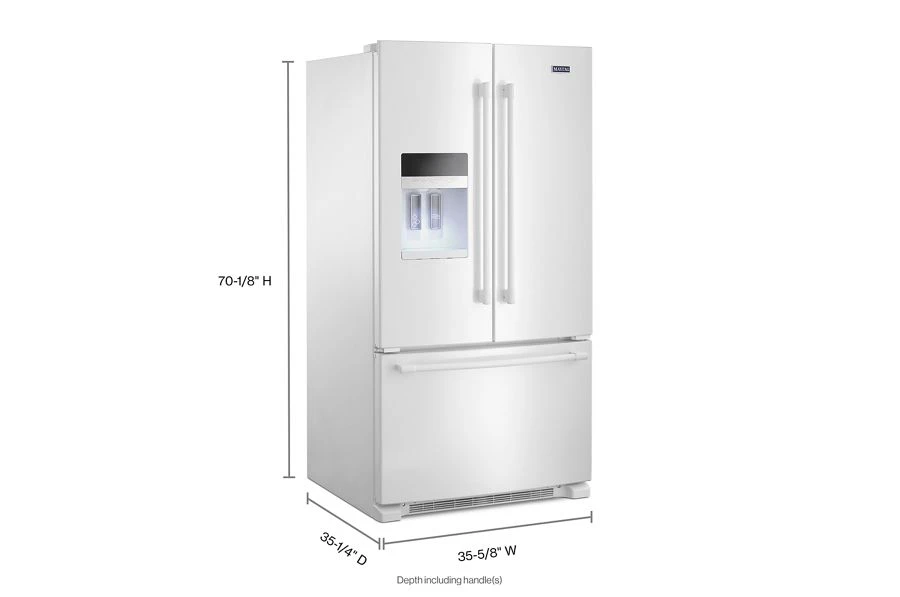 36-Inch Wide French Door Refrigerator with PowerCold® Feature - 25 Cu. Ft MFI2570FEW
