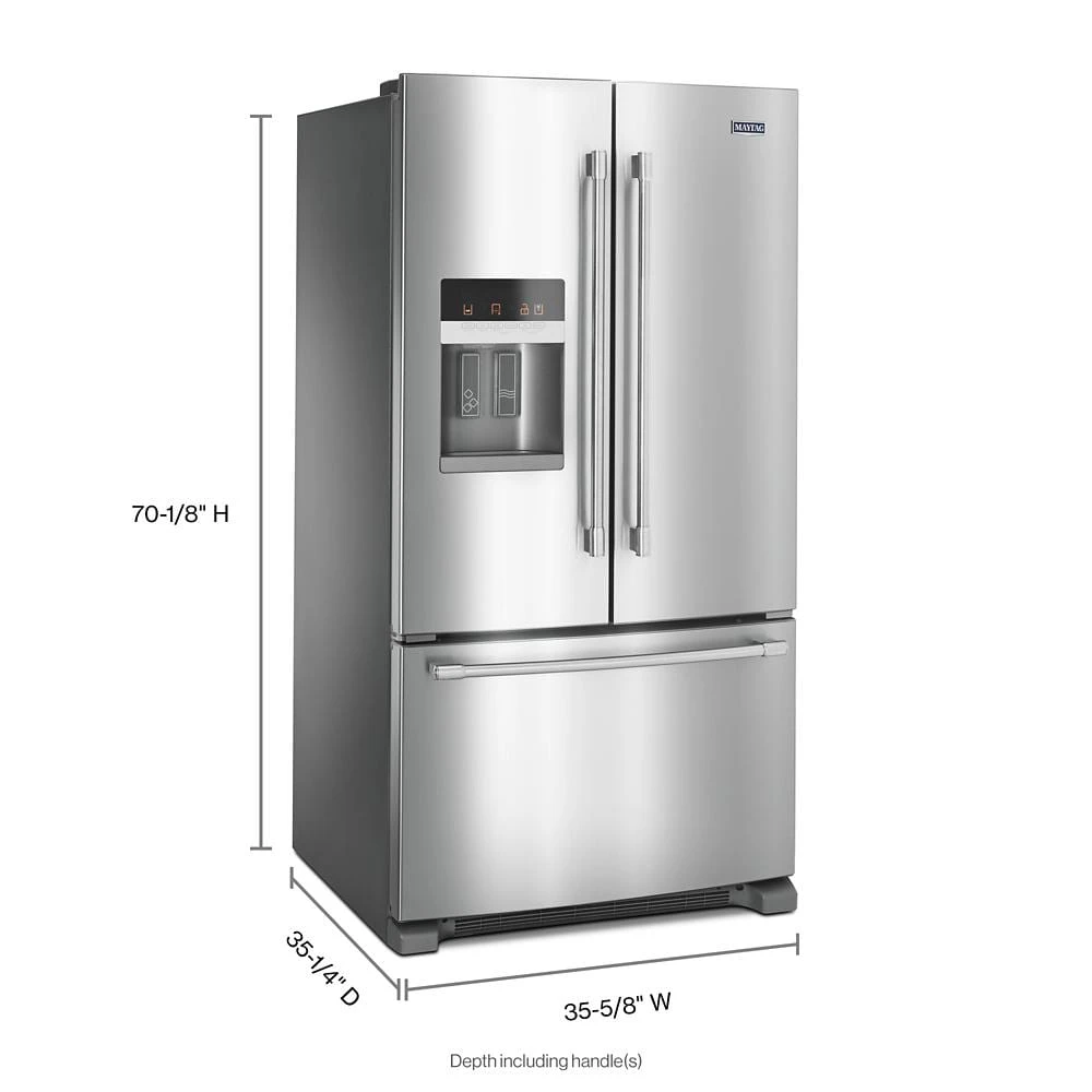 36- Inch Wide French Door Refrigerator with PowerCold Feature - 25 Cu. Ft. view 33