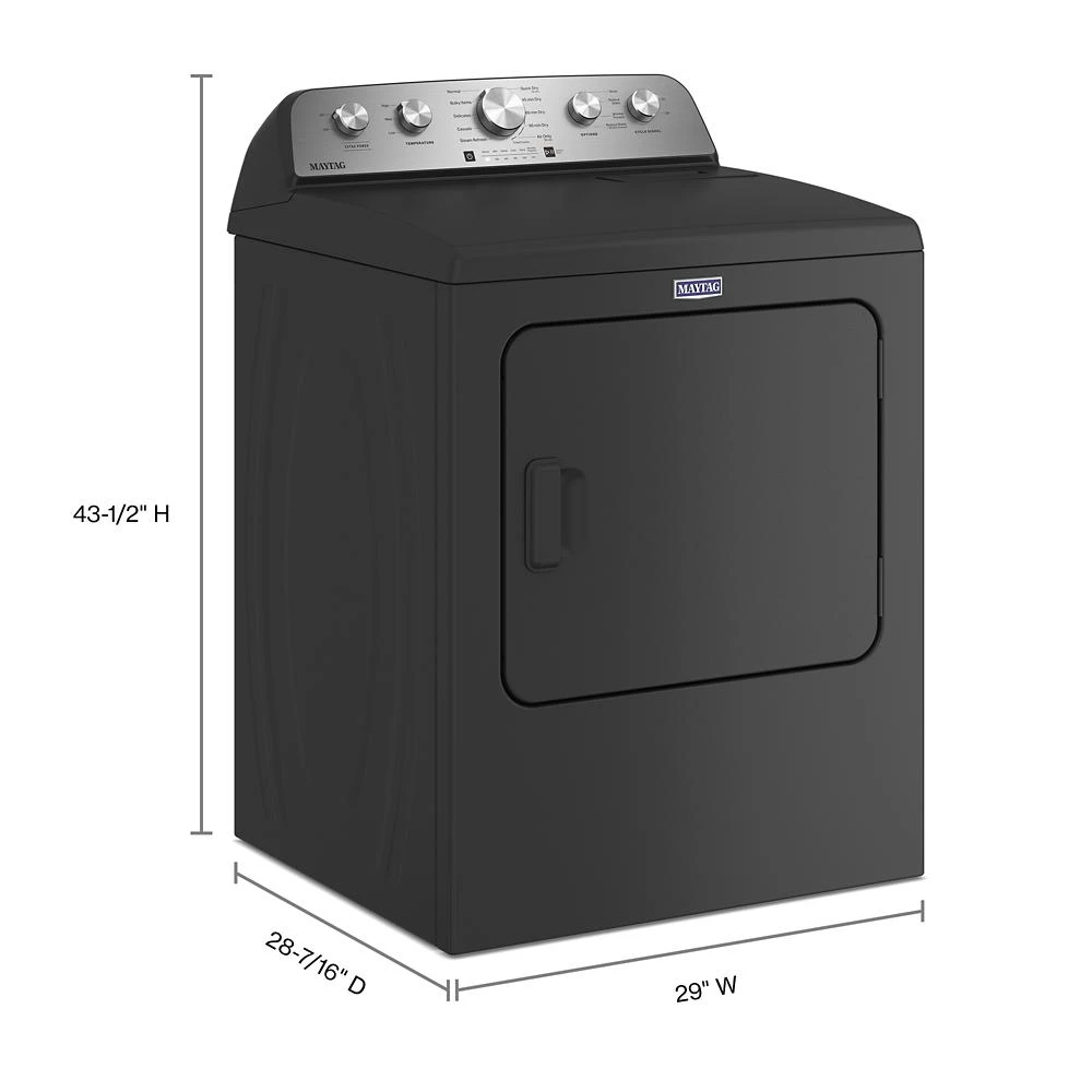 Top Load Gas Dryer with Steam-Enhanced Cycles - 7.0 cu. ft. MGD5430PBK
