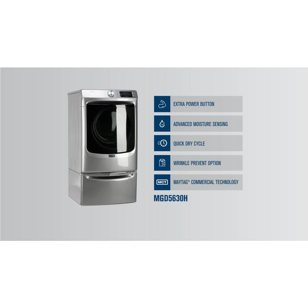 Front Load Gas Dryer with Extra Power and Quick Dry cycle - 7.3 cu. ft. view 26