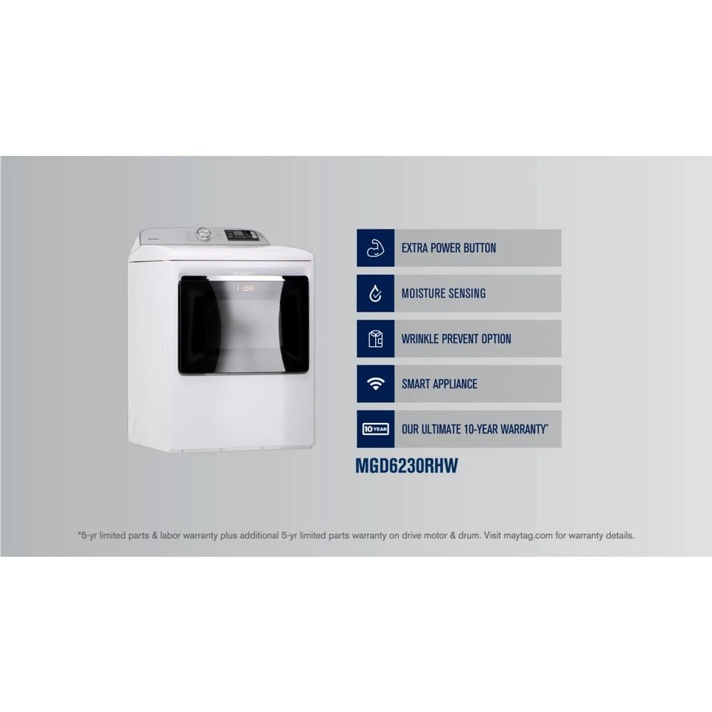 Smart Top Load Gas Dryer with Extra Power - 7.4 cu. ft. view 29