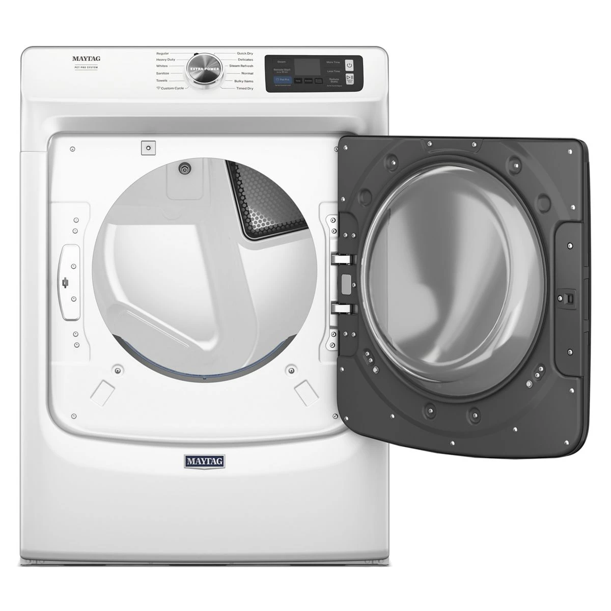 27 Inch Smart Pet Pro Front Load Gas Dryer with 7.4 cu. ft. Capacity, Steam Cycle, Quick Dry, Remote Start, Drum Light, and Advanced Moisture Sensing and Energy Star Certified view 9