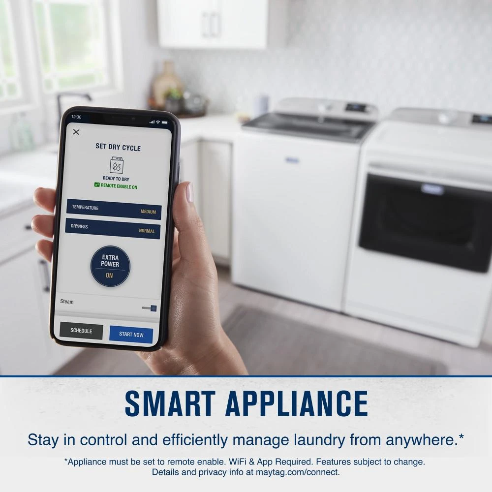 Smart Top Load Gas Dryer with Extra Power - 7.4 cu. ft. MGD7230HW