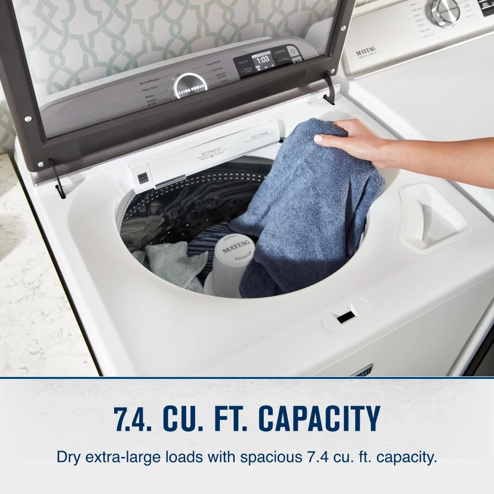Smart Top Load Gas Dryer with Extra Power - 7.4 cu. ft. MGD7230HW