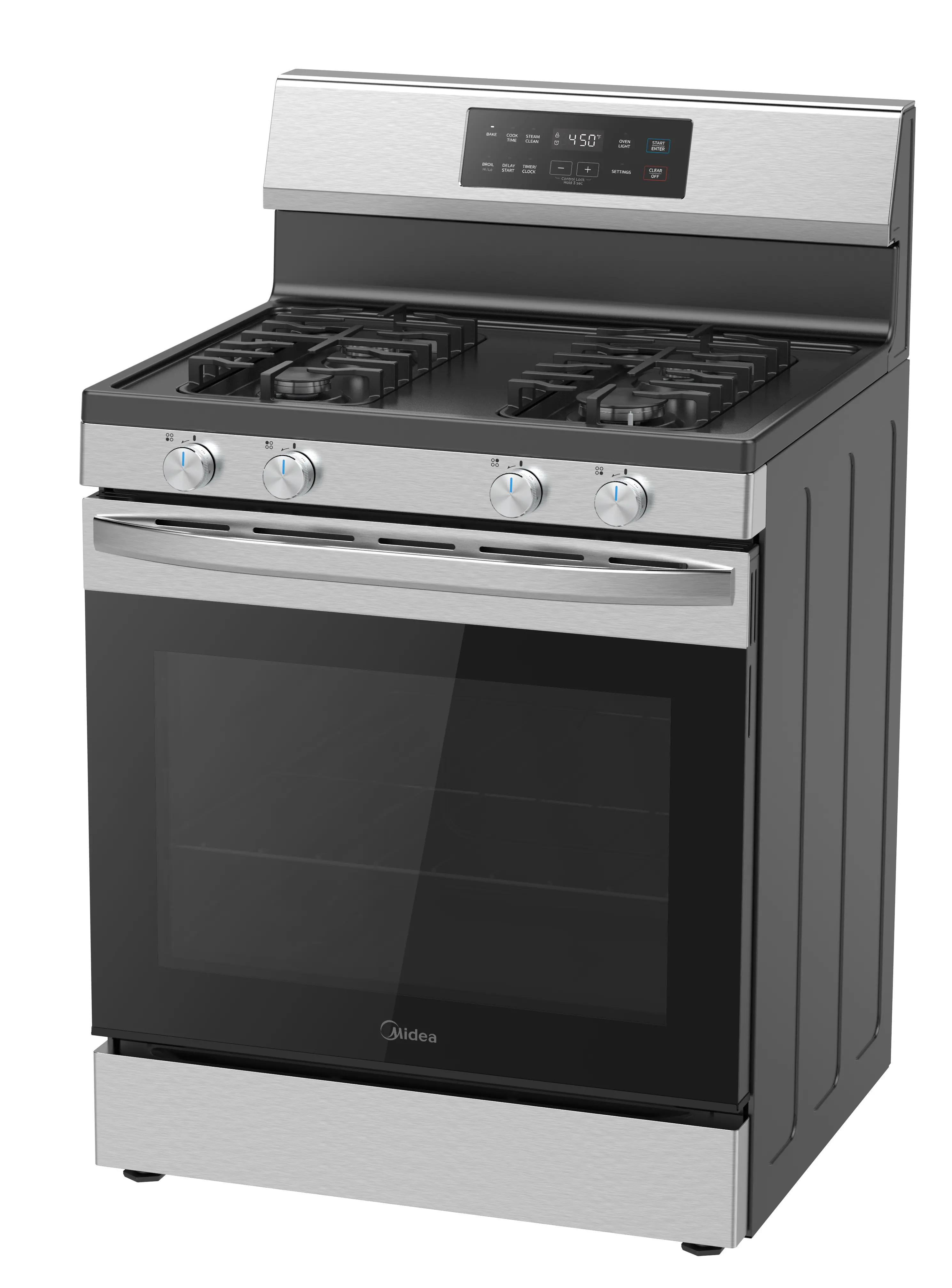 6.1 cu. ft. 4-Burner Freestanding Gas Range with Steam Cleaning MGR30S2AST