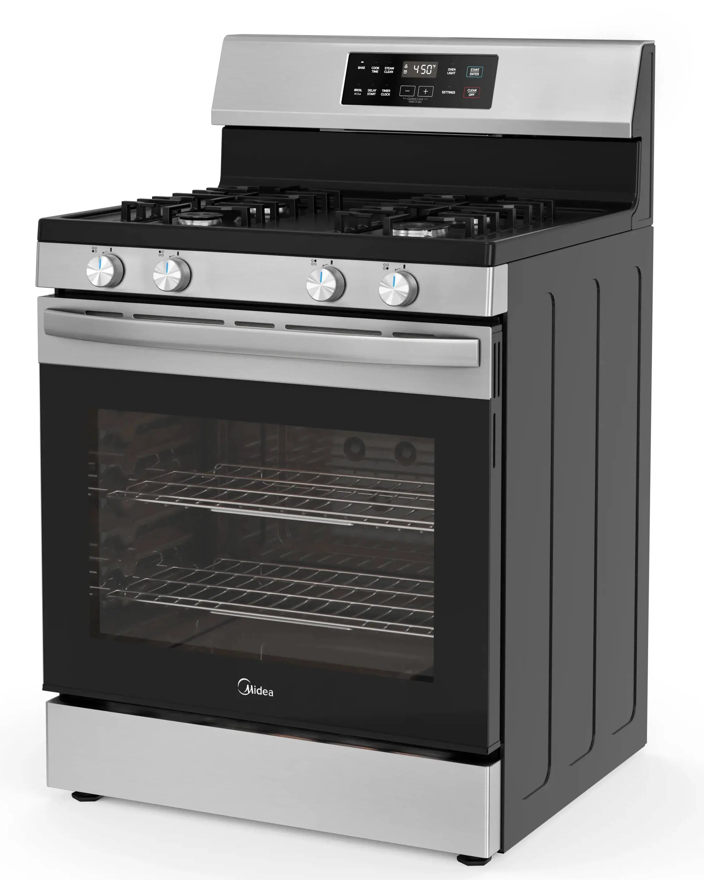 6.1 cu. ft. 4-Burner Freestanding Gas Range with Steam Cleaning MGR30S2AST