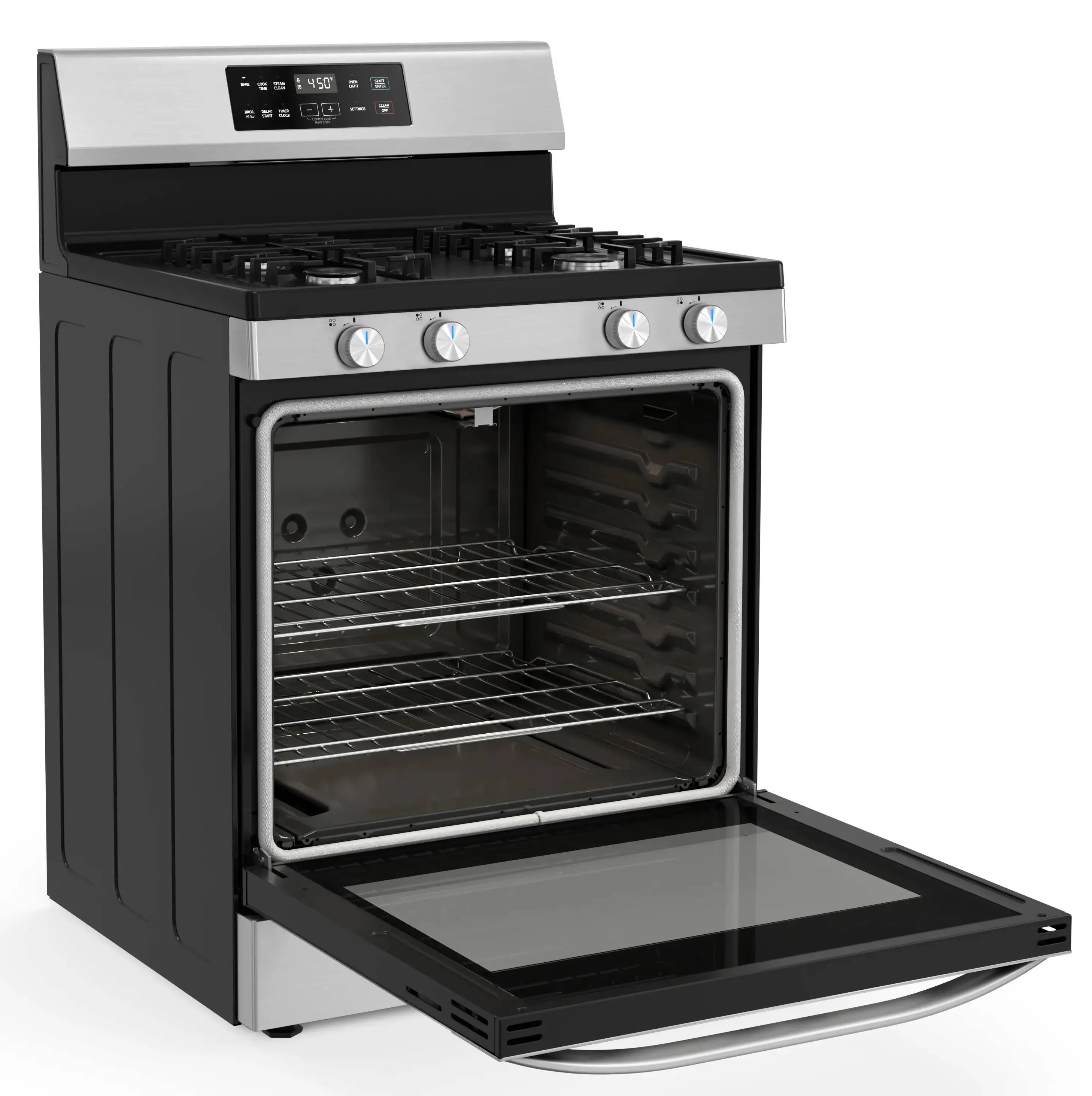 6.1 cu. ft. 4-Burner Freestanding Gas Range with Steam Cleaning MGR30S2AST