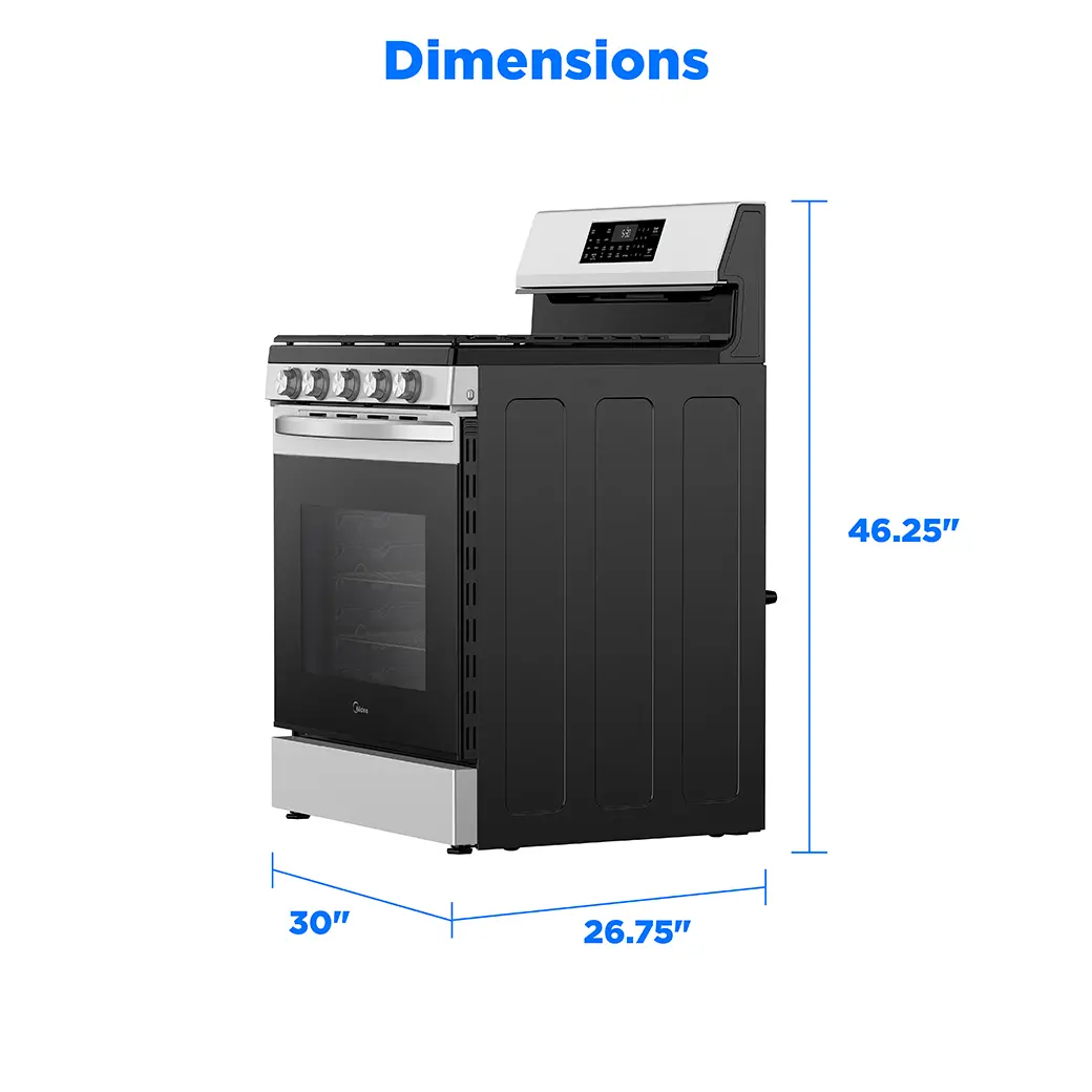 6.1 cu. ft. 5-Burner Freestanding Gas Range with Air Fry and Self Clean MGR30S5AST