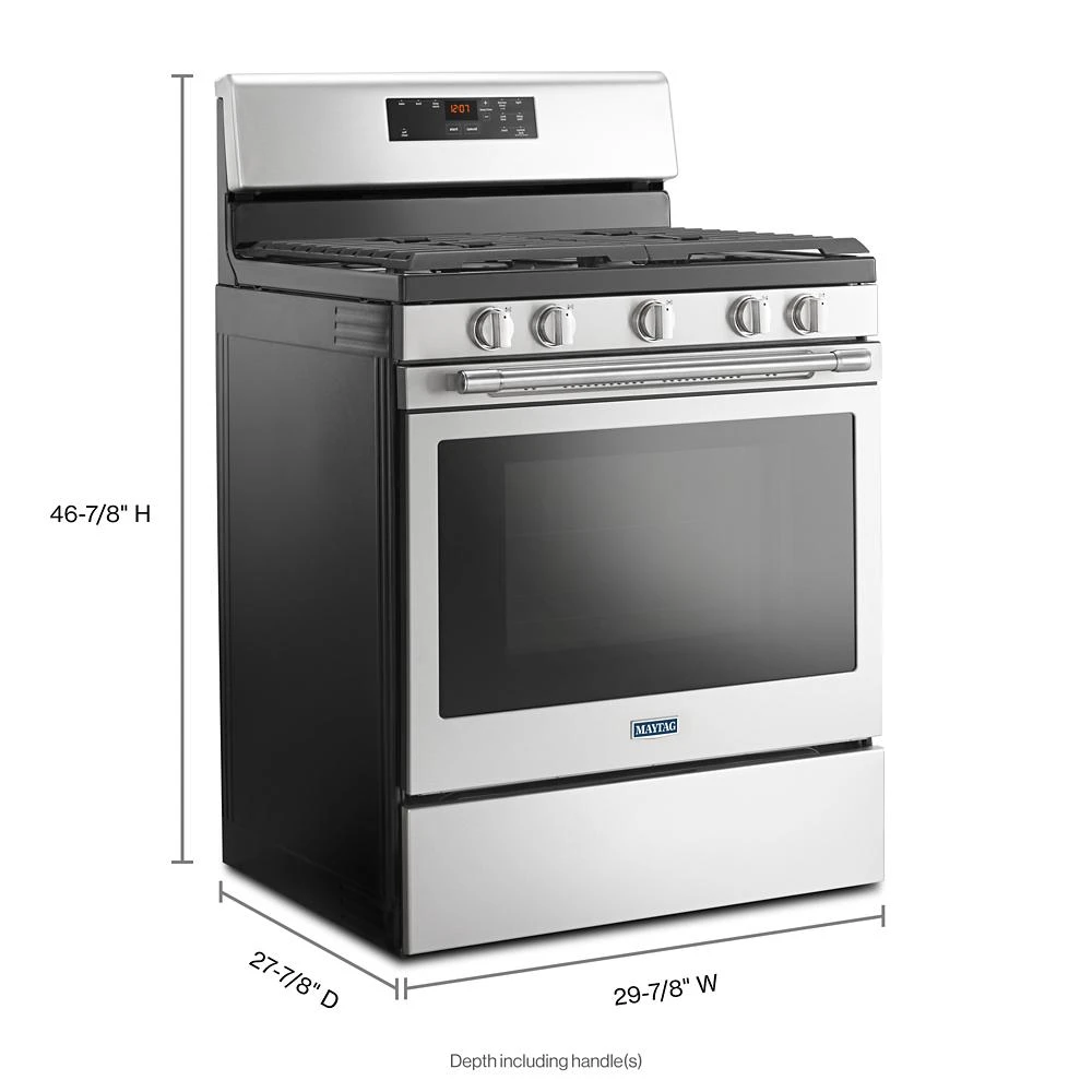 30-inch Wide Gas Range With 5th Oval Burner - 5.0 Cu. Ft. view 5