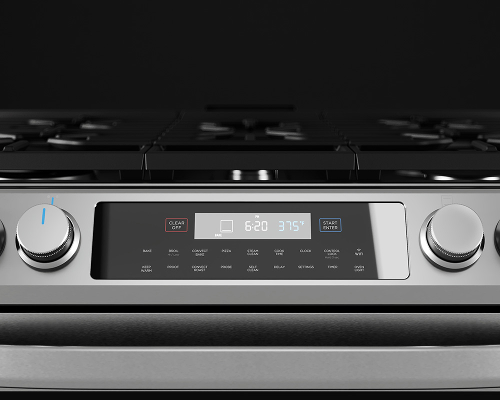 Slide-In Gas Range with 5 Burners and Air Fry Convection MGS30S4AST
