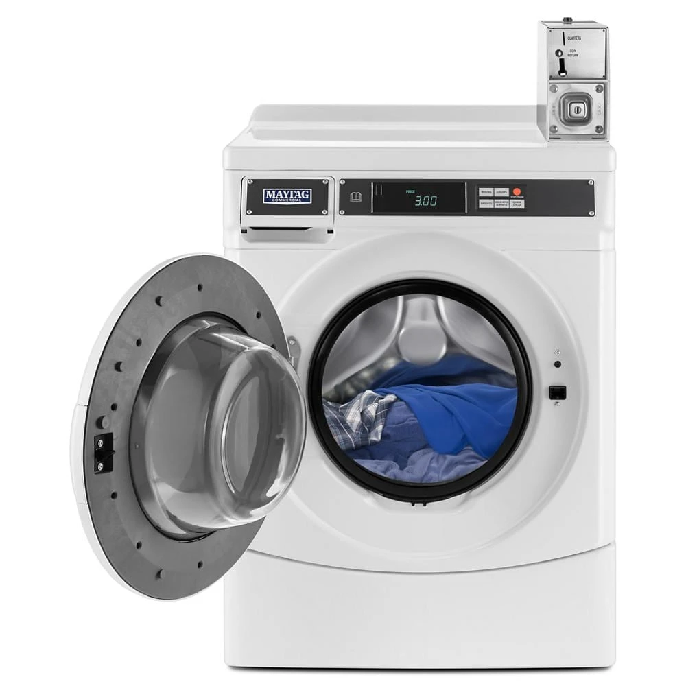 Commercial Front-Load Washer, Coin Drop Ready MHN33PDCGW