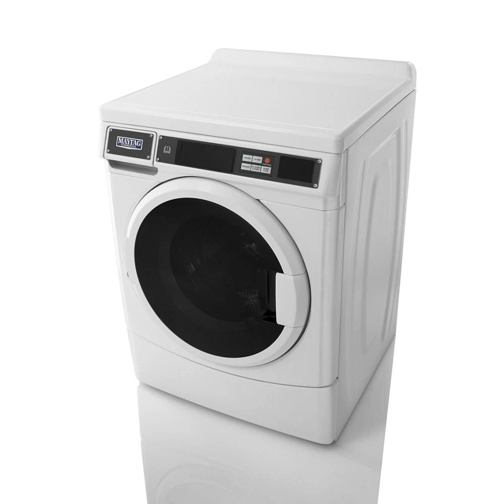 Commercial Front-Load Washer, Card Reader Ready or Non-Vend MHN33PNCGW
