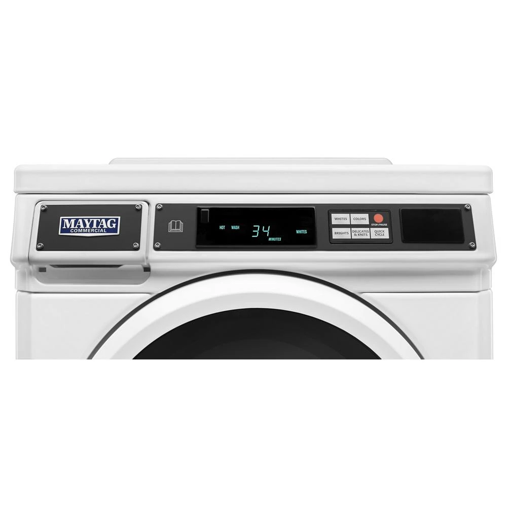 Commercial Front-Load Washer, Card Reader Ready or Non-Vend MHN33PNCGW