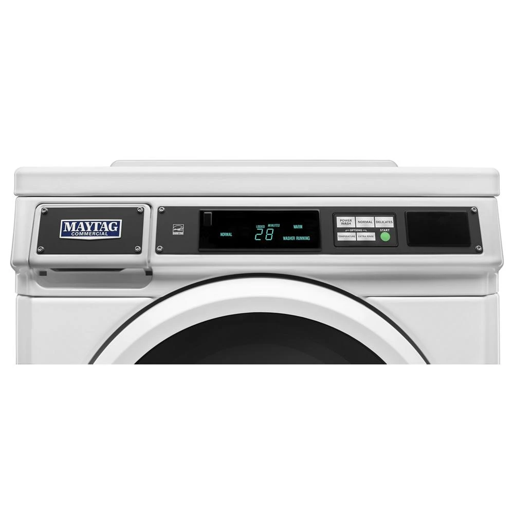 Commercial Front-Load Washer, Card Reader Ready or Non-Vend MHN33PRTGW