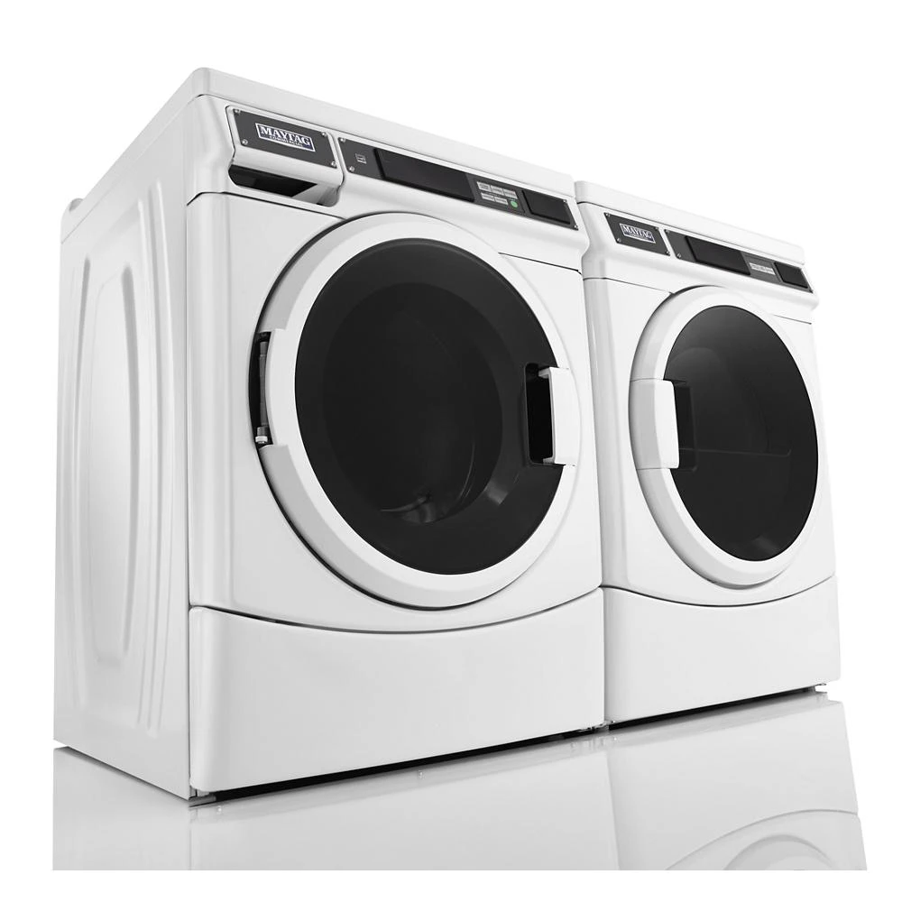 Commercial Front-Load Washer, Card Reader Ready or Non-Vend MHN33PRTGW