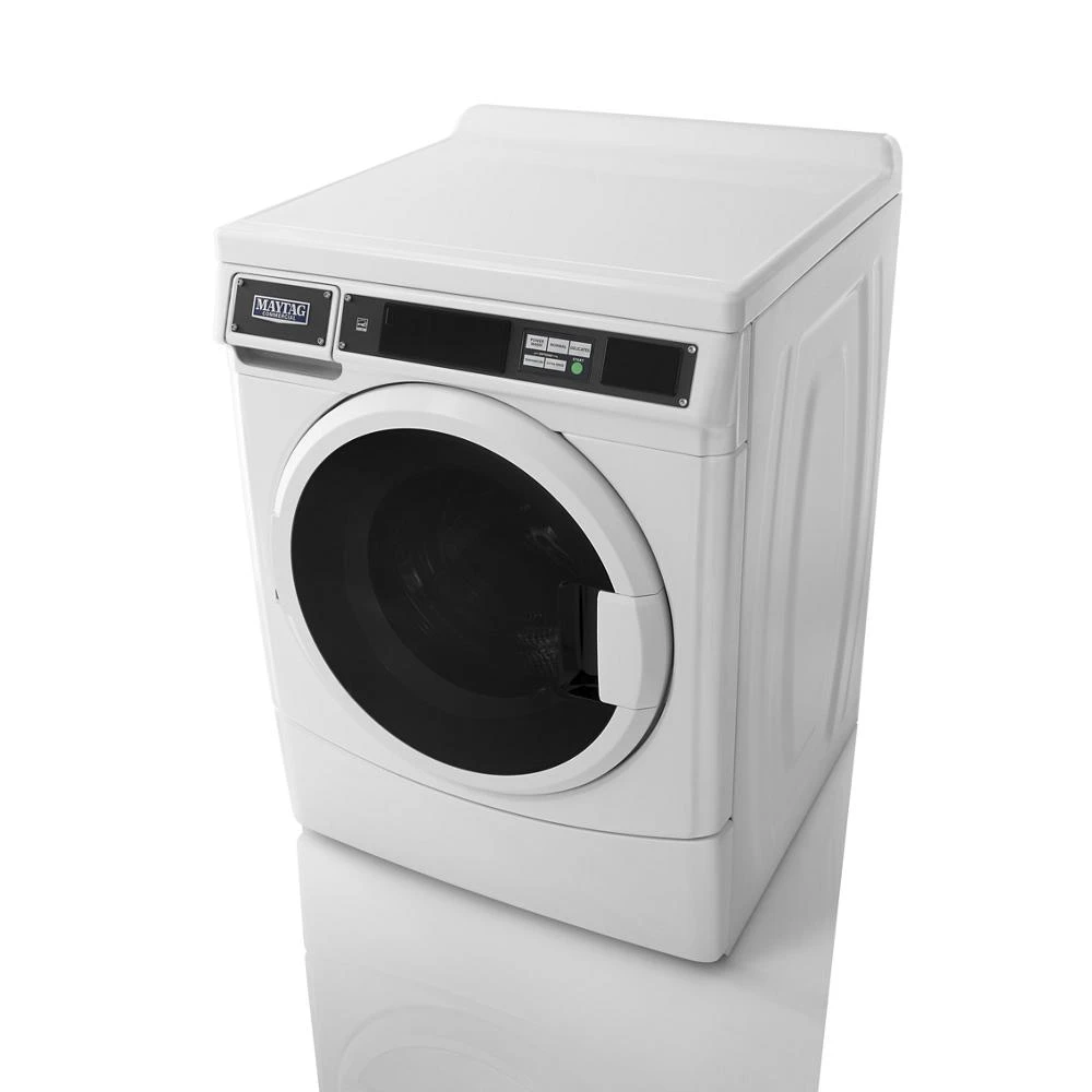 Commercial Front-Load Washer, Card Reader Ready or Non-Vend MHN33PRTGW