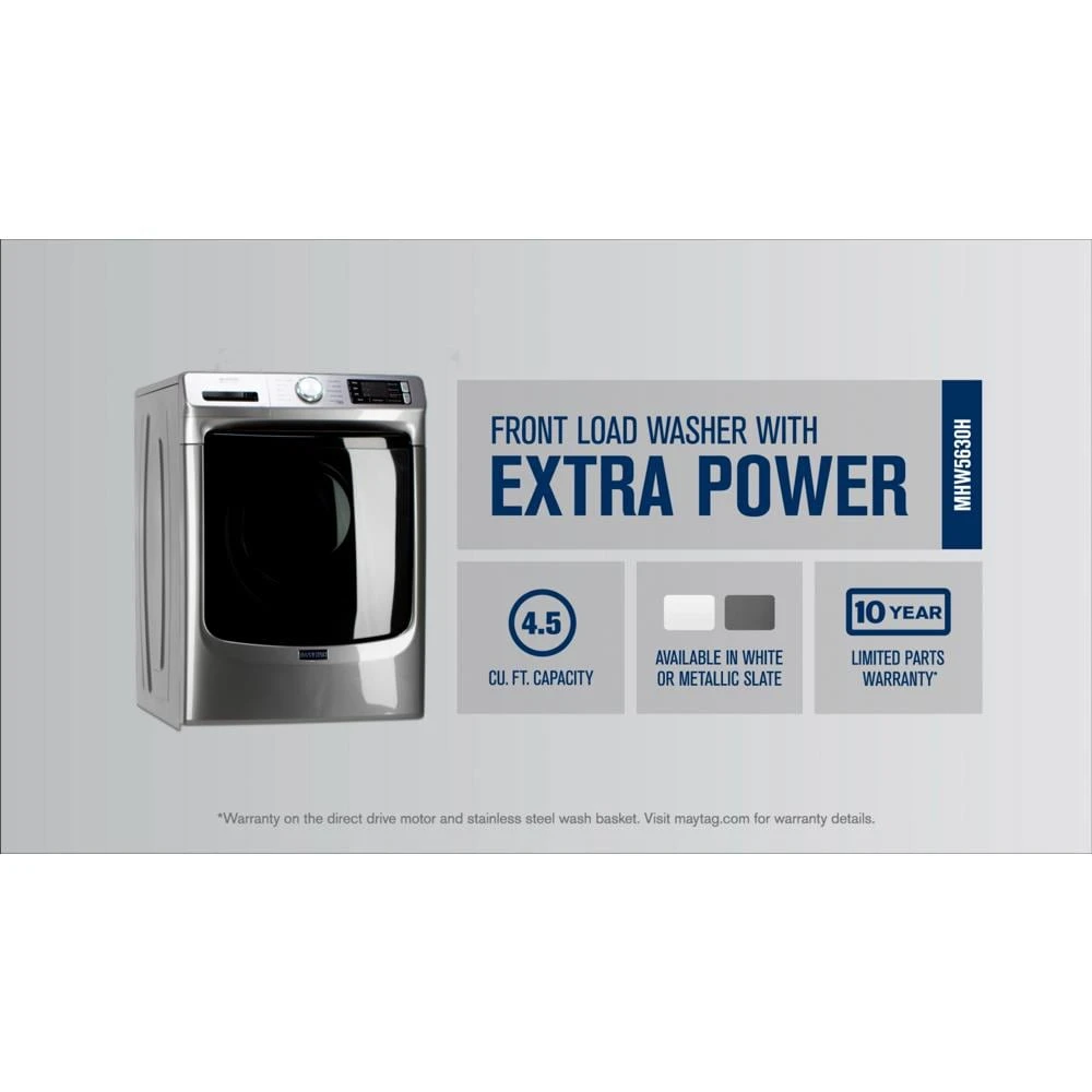 Front Load Washer with Extra Power and 12-Hr Fresh Spin option - 4.5 cu. ft. view 19