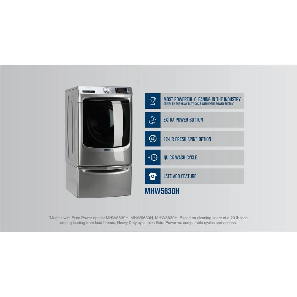 Front Load Washer with Extra Power and 12-Hr Fresh Spin option - 4.5 cu. ft. view 21