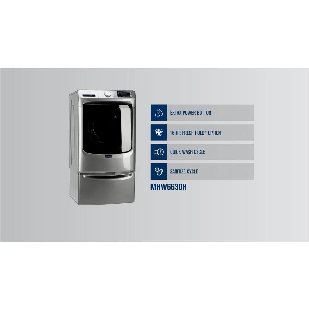 Front Load Washer with Extra Power and 16-Hr Fresh Hold option - 4.8 cu. ft. view 27