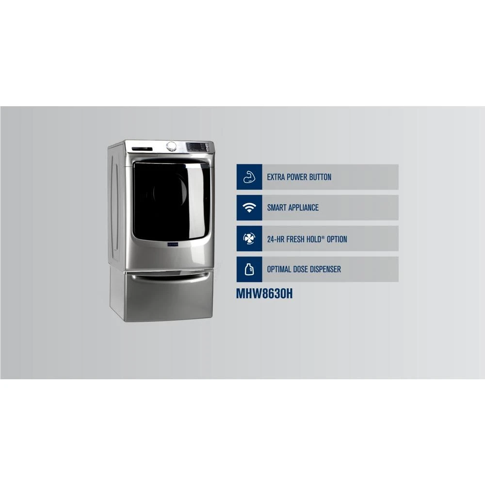 Smart Front Load Washer with Extra Power and 24-Hr Fresh Hold option - 5.0 cu. ft. view 34