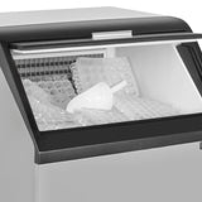 Maxx Ice Self-Contained Ice Machine, 125 lbs, Half Dice, w/Storage Bin/Black Trim MIM125H, product image 6 of 7