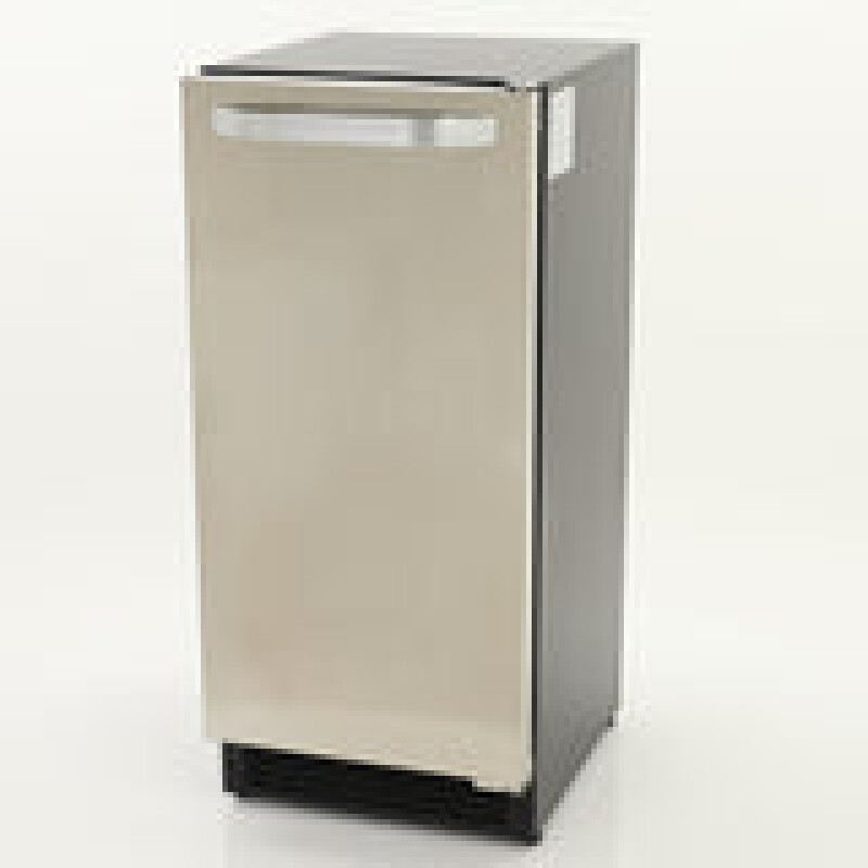 Maxx Ice Shallow Depth Indoor Undercounter Ice Maker, 15", 25 lbs, Crescent Cube MIM25C