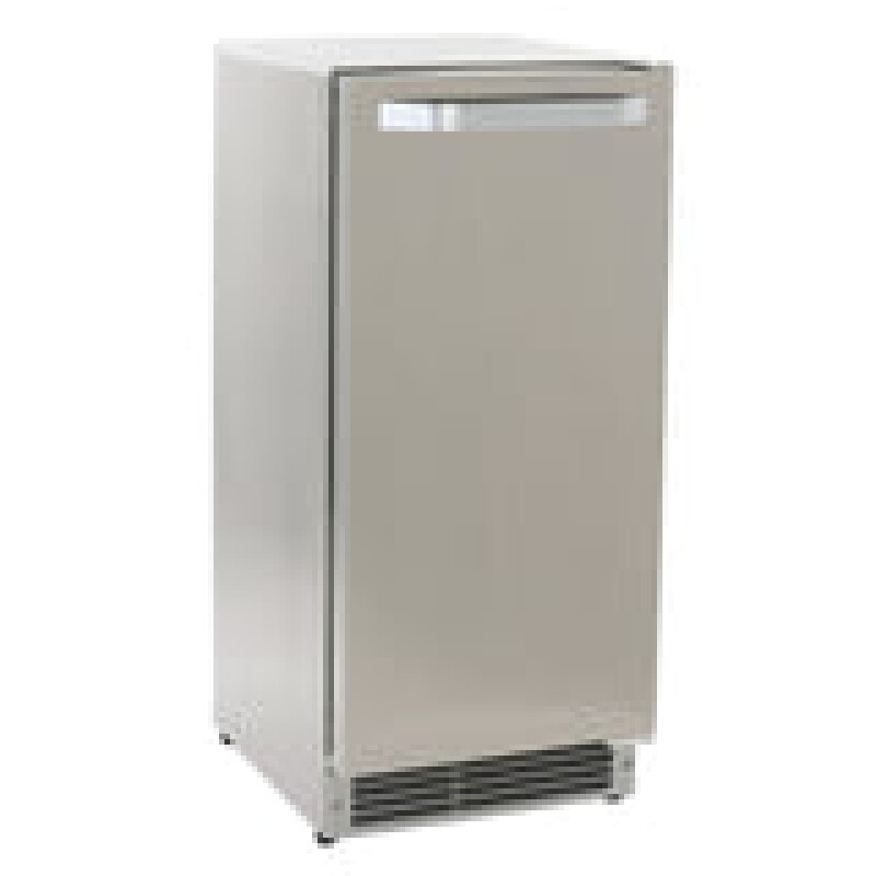 Maxx Ice Shallow Depth Outdoor Undercounter Ice Maker, 15", 25 lbs, Crescent Cube MIM25CO