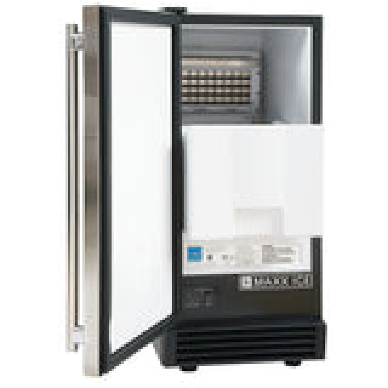 Maxx Ice Self-Contained Indoor Ice Machine, 15"W, 60 lbs, Energy Star, Black/Stainless Steel Door MIM50, product image 7 of 10