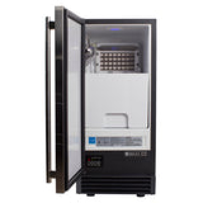 Maxx Ice Premium Indoor Self-Contained Ice Machine, 15"W, 65 lbs, Energy Star, in Stainless Steel MIM50P
