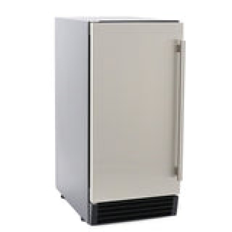 Maxx Ice Built-In Indoor Clear Ice Machine ADA, 15"W, 65 lbs, Full Dice Cubes, Black/ Door MIM50PADA