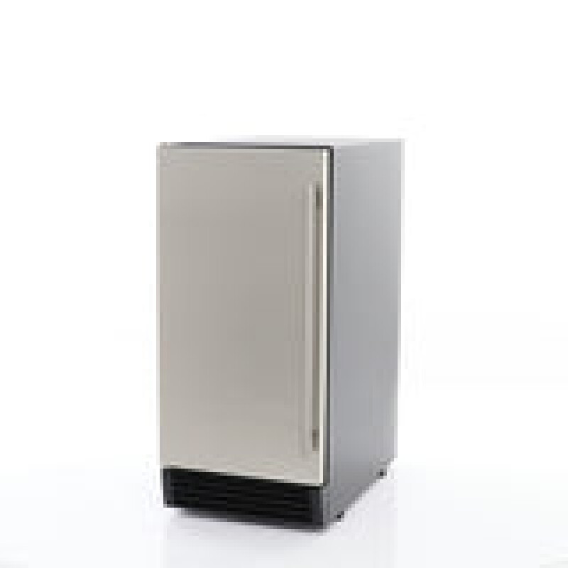 Maxx Ice Built-In Indoor Clear Ice Machine ADA, 15"W, 65 lbs, Full Dice Cubes, Black/ Door MIM50PADA