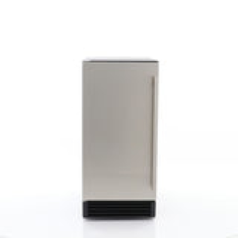 Maxx Ice Built-In Indoor Clear Ice Machine ADA, 15"W, 65 lbs, Full Dice Cubes, Black/ Door MIM50PADA
