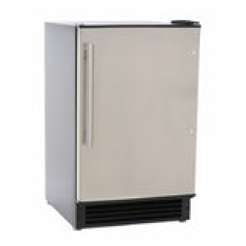 Maxx Ice Countertop or Built-In Ice Maker, 15 lbs, Crescent Cube, Black w/ Door MIMC15C