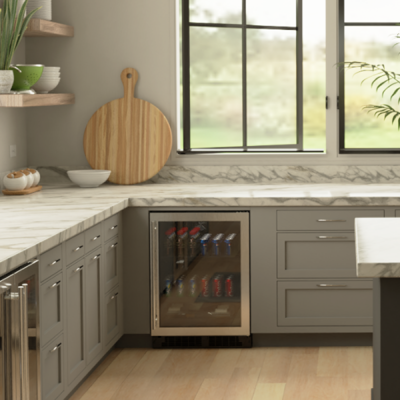 24-In Built-In Beverage Center With 3-In-1 Convertible Shelves MLBV224SG01A