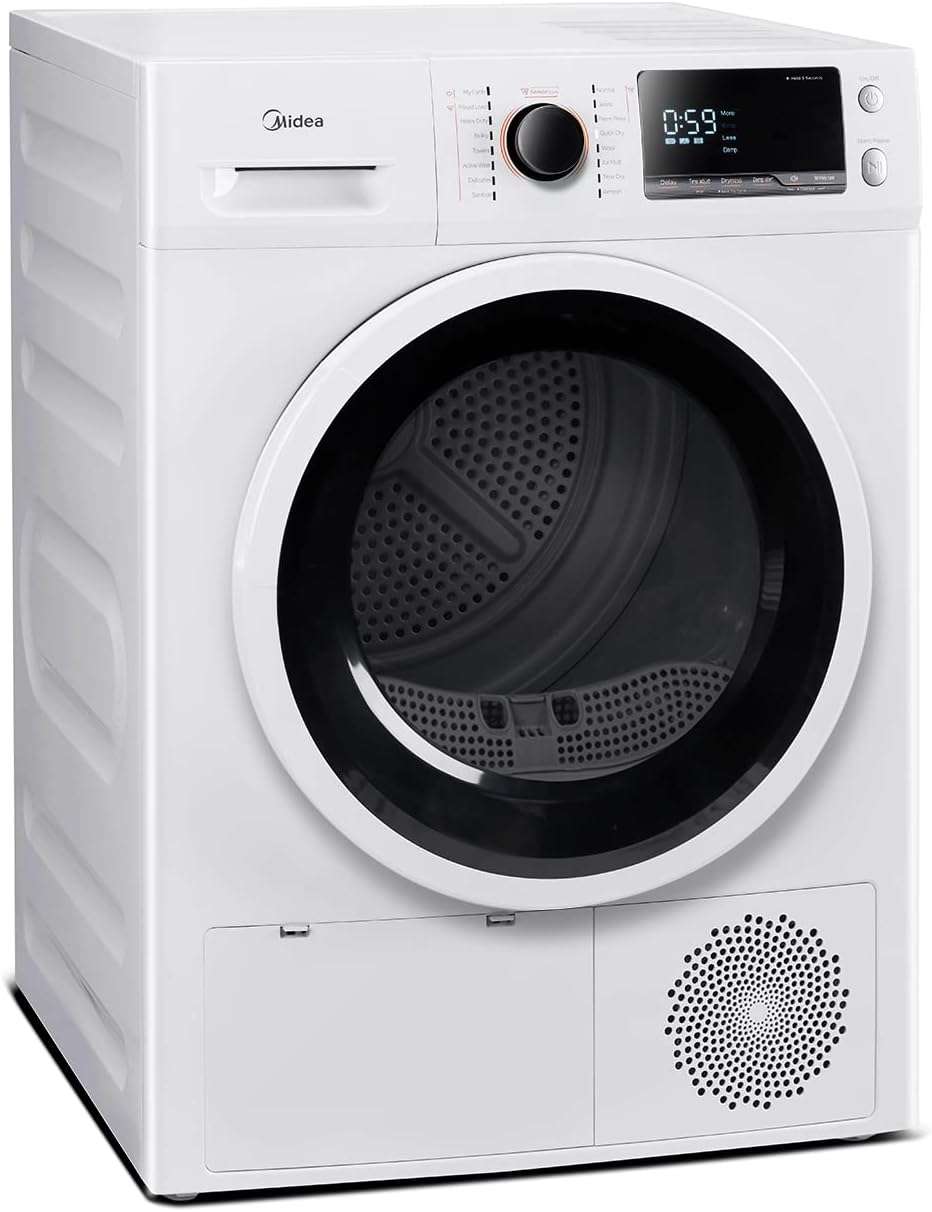 24" Front Load Heat pump Electric Dryer, 4.4 Cuft, Sensor Dry MLE25H7BWW