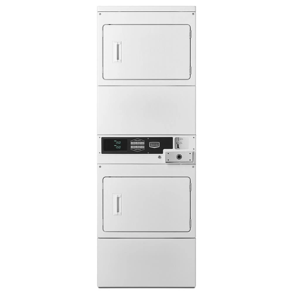Commercial Electric Large Capacity Stack Dryer, Coin Drop Ready MLE26PDBYW