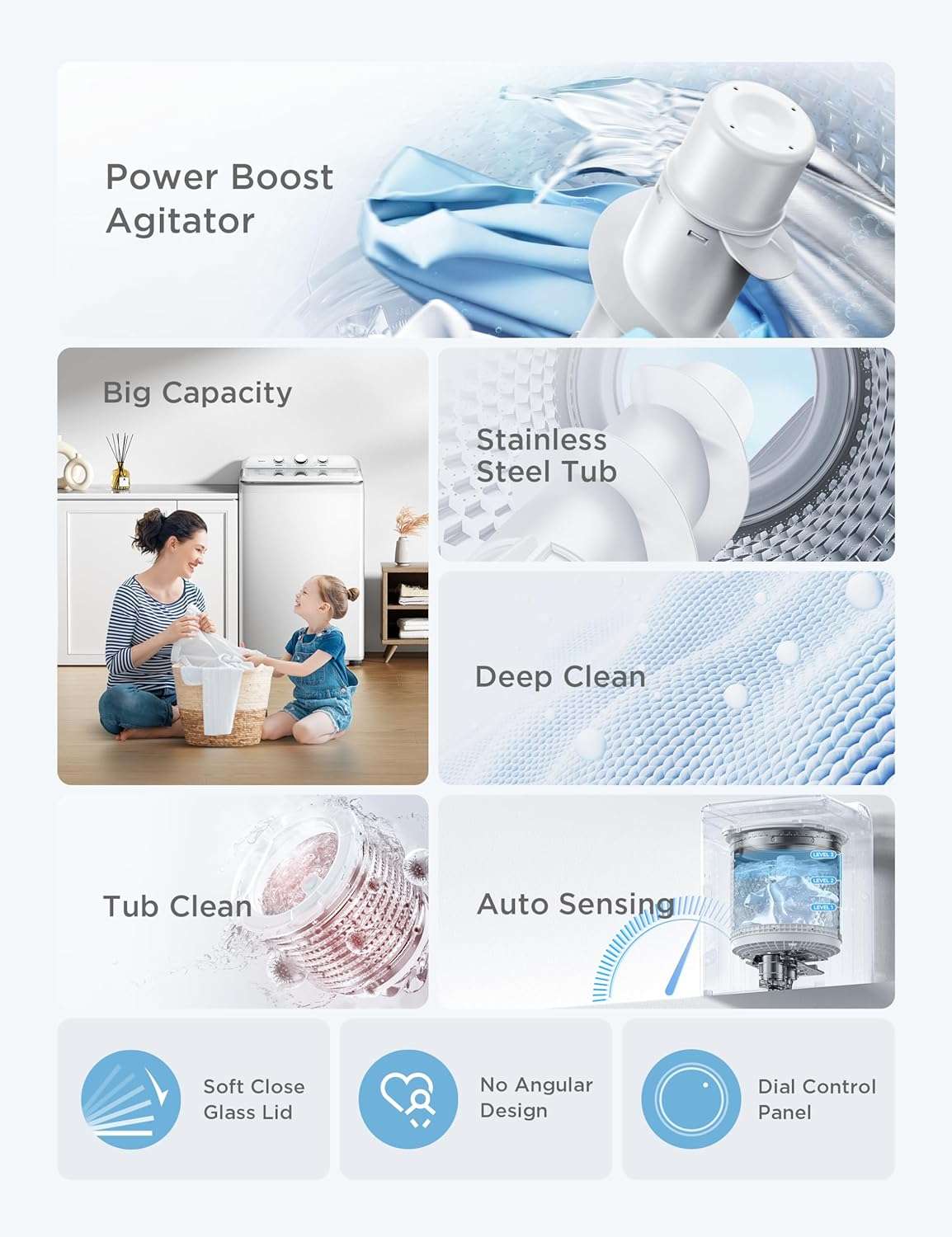3.7 cu. ft. Top Load Washer with Auto Load Sensing MLTW37A1BWW