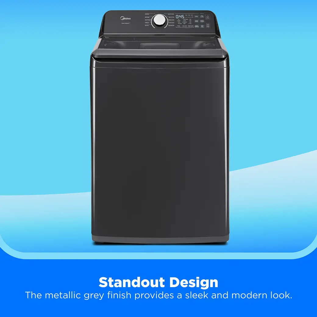 4.4 cu. ft. Smart Top Load Washer with Power Wave 360° Agitator™ (Metallic Grey) MLTW44A4BMG
